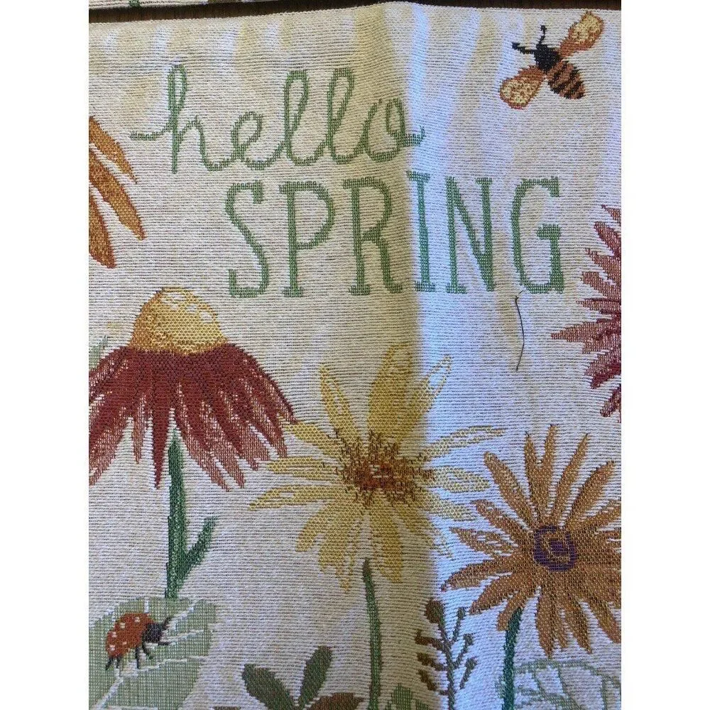 2 Hello Spring Placemats Flowers Bees Lady Bug